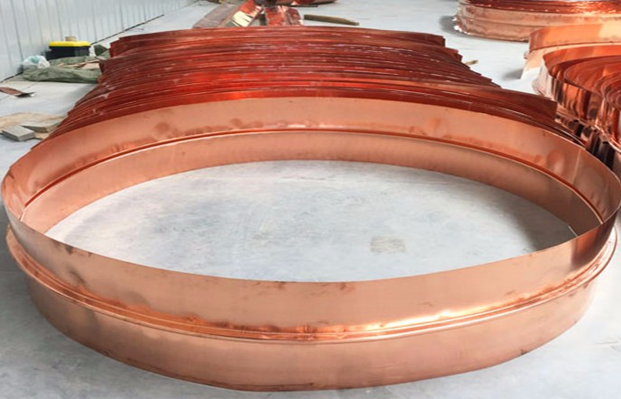 圆弧形紫铜板止水
